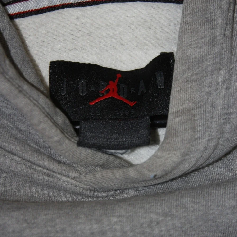 Jordan Jumpman Hoodie‎ Mens M Grey Pullover Casual Athletic Sweatshirt Sport